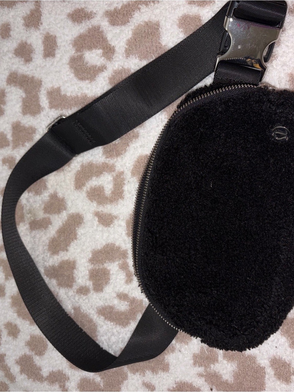 lululemon athletica Black Fuzzy Crossbody Sling